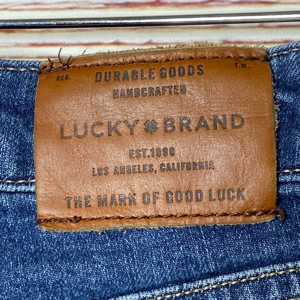 Lucky Brand Jeans The Roll Up Denim Shorts Sz 4 27 - Picture 4 of 9